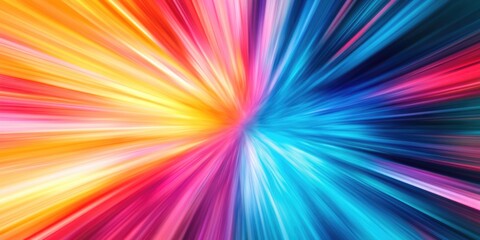 Obraz premium A vibrant burst of color against a gray background.