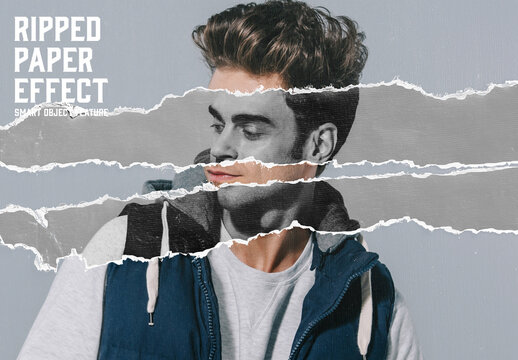 Ripped Paper Effect with Generative AI