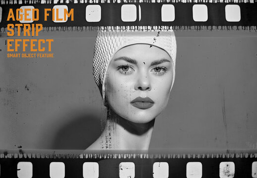 Aged Film Strip Effect with Generative AI