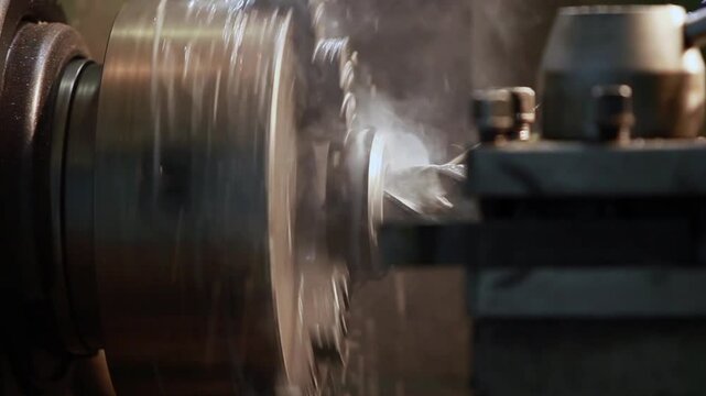 a close up of a silver object