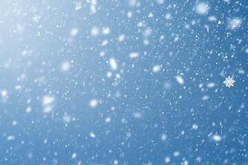 Snowstorm Overlay with Delicate Snowflakes