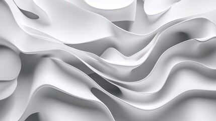 Fototapeta premium Abstract 3D Waves and Connections