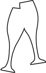 Champagne Flute Glasses Cheers Together