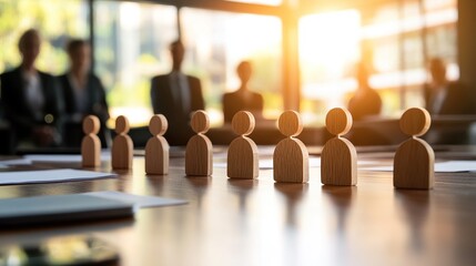 Intricate Wooden Figure Carvings Bathed in Midday Sun
