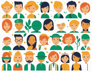 Illustrative Avatars for Eco-Friendly Campaigns