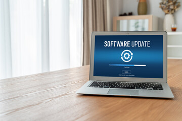 Software update on computer for modish version of device software upgrade
