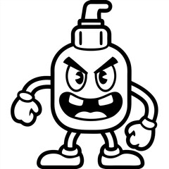 Wash Bottle Laboratory Research Vector Illustration – Clipart, Line Art & Cartoon Design, Wash bottle laboratory research vector illustration, clipart, and line art for digital products.