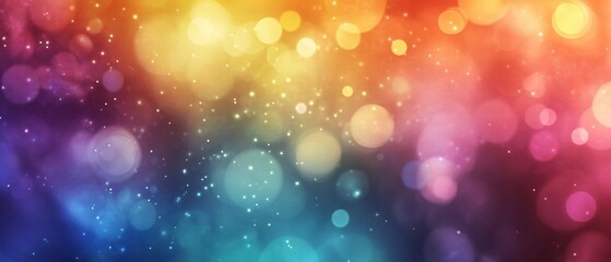 Abstract Colorful Bokeh Background With Sparkling Lights