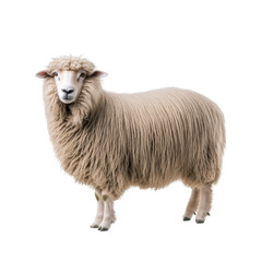 Lincoln sheep, isolated