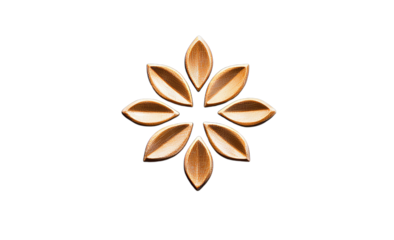 Exquisite Golden Floral Design