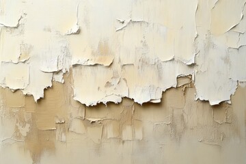 Obraz premium A captivating oil painting featuring a textured beige background with shimmering effects, showcasing layered neutral tones. Ideal for modern decor