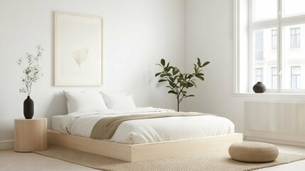 Fototapeta premium Minimalist Bedroom Design Ideas