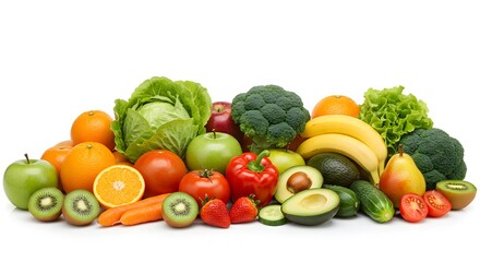 Fresh Fruit and Vegetable Abundance Healthy Eating