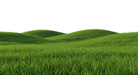 Fototapeta premium green grassland landscape png 