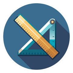  Folding Ruler Construction Tool Vector | Clipart, Line Art & Cartoon Illustration, Folding ruler construction tool vector clipart in cartoon, line art, and digital illustration style.