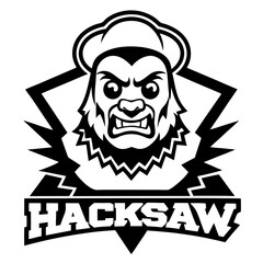 Hacksaw Construction Tool Vector | Clipart, Line Art & Cartoon Illustration, Hacksaw construction tool vector clipart in line art, cartoon, and silhouette styles.