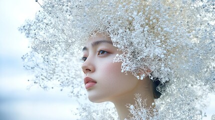 Enchanted Winter: A Portrait of Serene Beauty