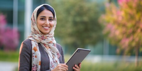 Fototapeta premium Successful Businesswoman on Campus