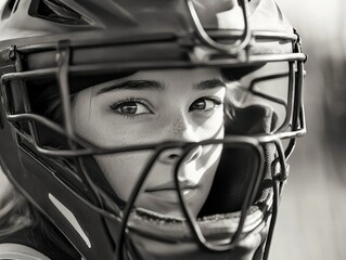 A Young Softball Player