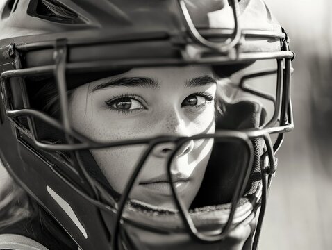 A Young Softball Player
