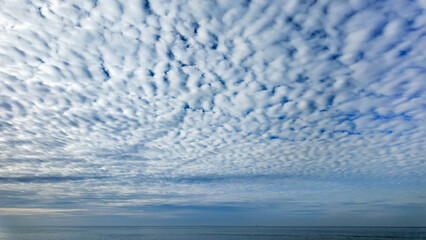 Overcast Skies with Dramatic Clouds over the sea.