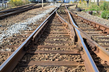 鉄道線路の分岐ポイント