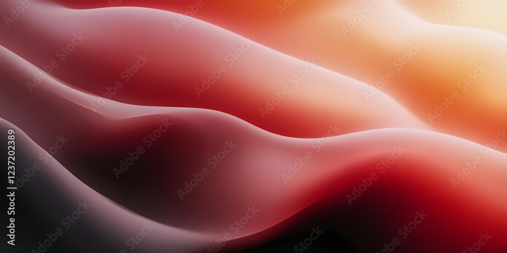 Wall mural a fluid, liquified abstract background featuring a flowing color gradient that shifts seamlessly bet
