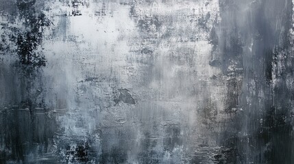 Obraz premium Abstract Grey and Silver Textured Painting