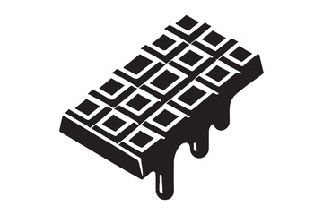 chocolate food vector silhouette