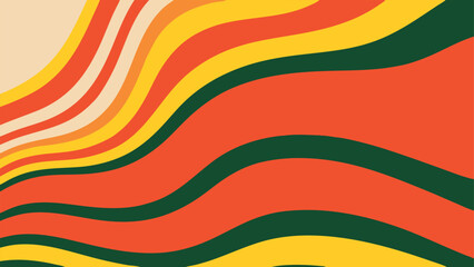 This background features a dynamic pattern of wavy lines in pink, blue, orange, and yellow, creating a lively and energetic atmosphere suitable for various creative projects