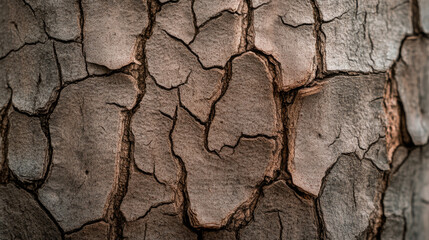 Fototapeta premium Detailed view of textured tree bark featuring vibrant moss and earthy tones