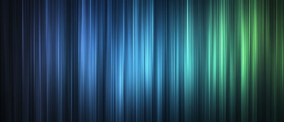 Abstract Blue Green Vertical Light Stripes Background
