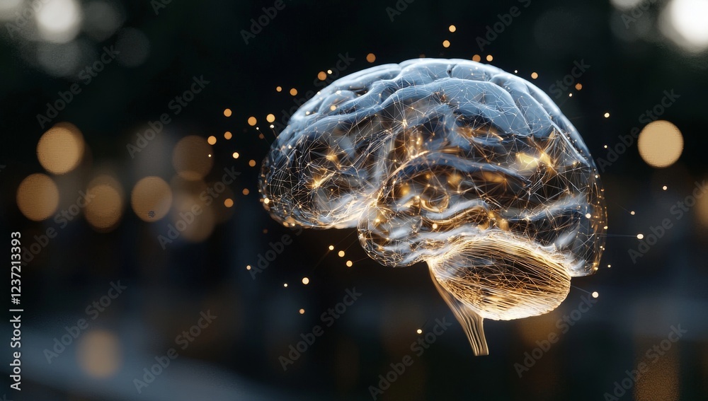Poster machine learning, fog calculations, stock, ai, deep learning, blockchain, and neural network concept
