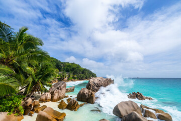 Anse Severe beach, La Digue, Seychelles