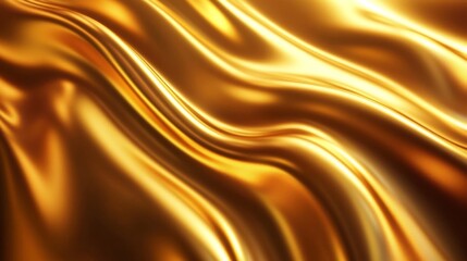 Fototapeta premium Golden Fabric Texture - Luxurious and Elegant Background