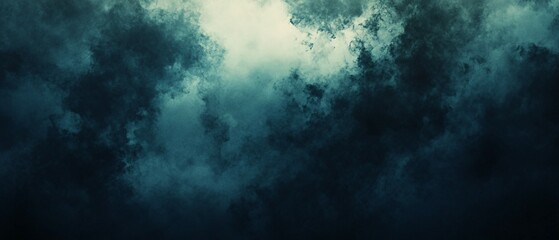 Obraz premium Dark Teal Smoke Abstract Background Texture