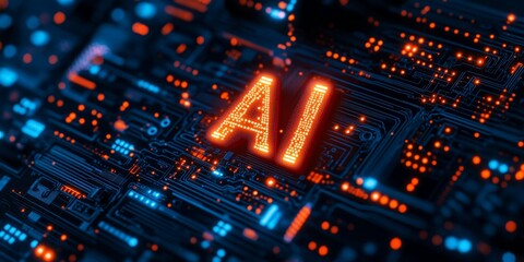 Fototapeta premium A glowing 