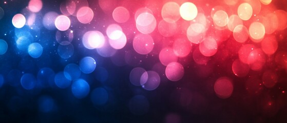 Obraz premium Abstract Blue and Red Bokeh Light Background