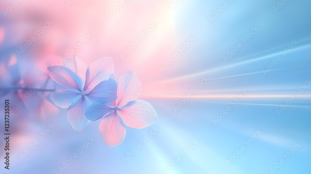 Canvas Prints a soft gradient background blending blue and pink hues, ideal for digital design or presentations.