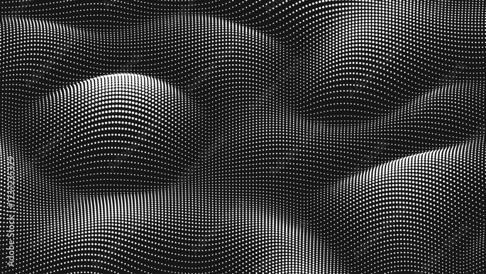 Poster point wave noise texture. abstract dot background. technological cyberspace background.