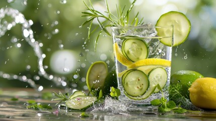 Herbal Detox Program Advertising Background