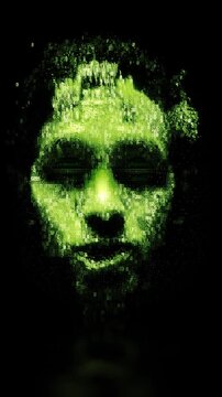 Bad AI chat bot glitch malware hacker in latent space 4K resolution
