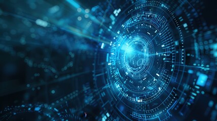 Fototapeta premium Future Technology Digital Abstract Background