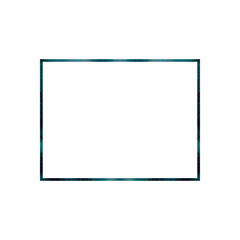 Teal Rectangle Frame