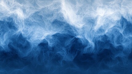 Fototapeta premium Abstract Blue Cloudscape Digital Art