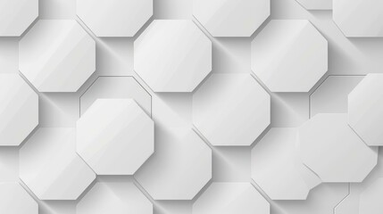 Explore a sleek seamless hexagon pattern that embraces a modern vibe with its subtle grey tones, ideal for any design project.
