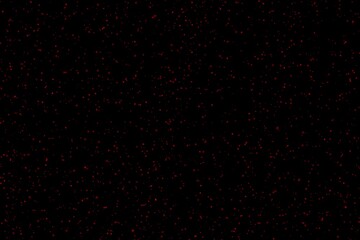 Dark black background with subtle red starry speckles