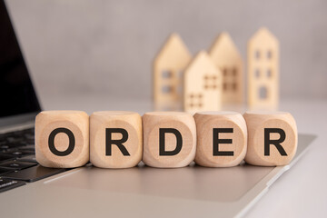 Online Order Concept - E-commerce and Real Estate Business
