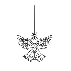 christmas decoration elements hanging