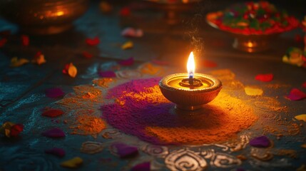 The festival is celebrated by millions of people around the world, symbolizing the spiritual victory of light over darkness.